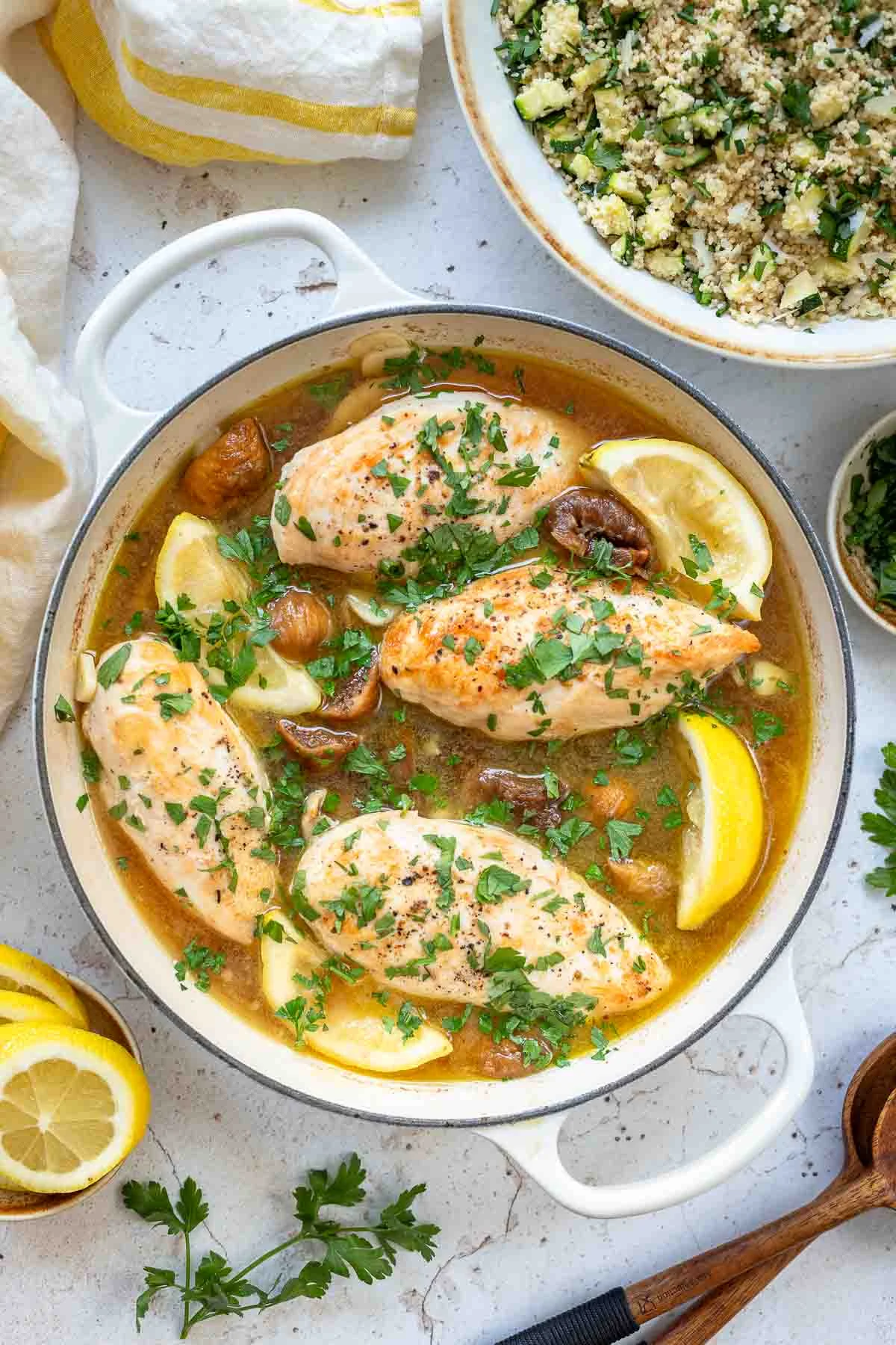 Курица с инжиром, медом и лимоном | Рецепт